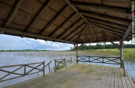Covered dock on the lake - Punta del Este and its near resorts - URUGUAY. Photo #59911