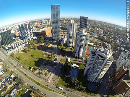 Towers of the quarter of Buceo, the street 26 de Marzo - Department of Montevideo - URUGUAY. Photo #60681