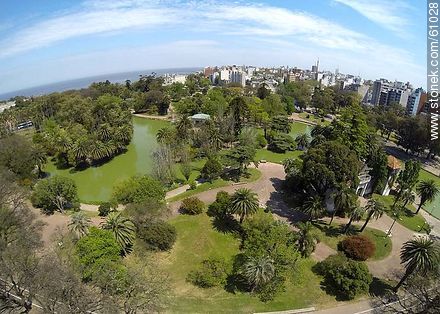 Vista aérea del Parque Rodó - Departamento de Montevideo - URUGUAY. Foto No. 61028
