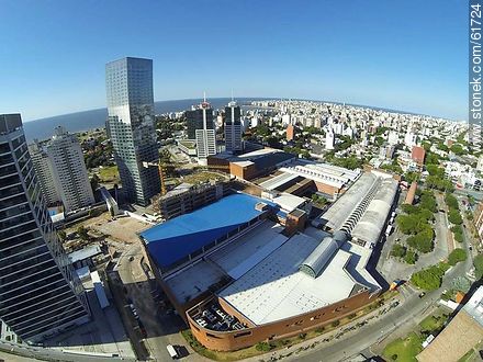 Aerial photo of the WTC towers and Montevideo Shopping Mall - Department of Montevideo - URUGUAY. Photo #61724
