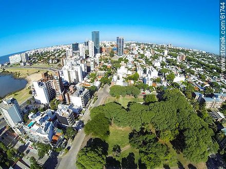 Aerial photo of Miguel Grau street and square Ituzaingó - Department of Montevideo - URUGUAY. Photo #61744