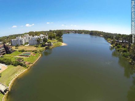 Aerial view of a lake in Carrasco - Department of Canelones - URUGUAY. Photo #61794