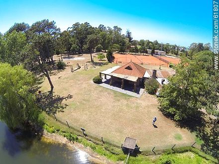 Aerial view of the German Club Restaurant - Department of Canelones - URUGUAY. Photo #61807