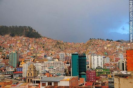 View of domes, buildings, houses and mountains - Bolivia - Others in SOUTH AMERICA. Photo #62848