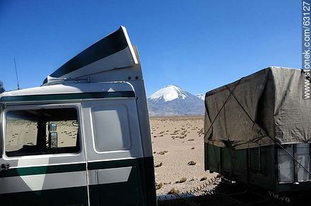 Trucks and volcanoes - Chile - Others in SOUTH AMERICA. Photo #63127