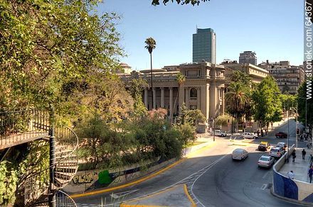 Vista de la Calle Moneda desde el Cerro Santa Lucía - Chile - Otros AMÉRICA del SUR. Foto No. 64367