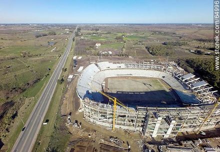 Aerial photo of the progress of the construction of the stadium of Club A. Peñarol to August 15, 2015 -  - URUGUAY. Photo #64996