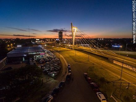 Aerial view of the Bridge of the Americas - Department of Canelones - URUGUAY. Photo #65625