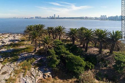 Foto aérea de la Isla de las Gaviotas - Departamento de Montevideo - URUGUAY. Foto No. 66144