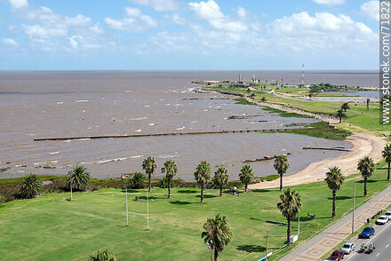 Rugby field in front of the Río de la Plata - Department of Montevideo - URUGUAY. Photo #71822