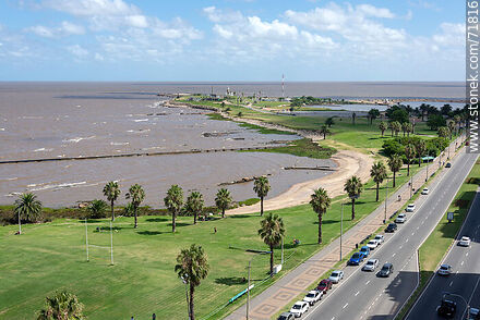 Rugby field in front of the Río de la Plata - Department of Montevideo - URUGUAY. Photo #71816