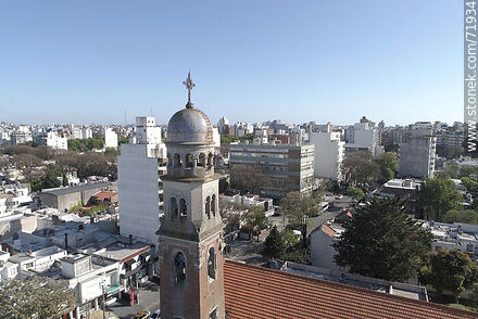 Punta Carretas Church. Tower, bell tower and dome - Department of Montevideo - URUGUAY. Photo #71934
