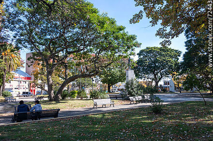 Artigas Square on Sarandí Street - Department of Florida - URUGUAY. Photo #72443