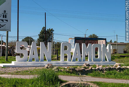 Letrero de San Ramón - Departamento de Canelones - URUGUAY. Foto No. 75261