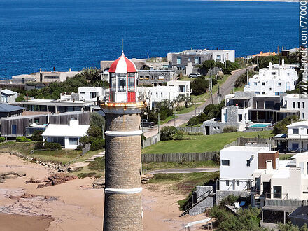 Aerial view of the lighthouse - Punta del Este and its near resorts - URUGUAY. Photo #77000