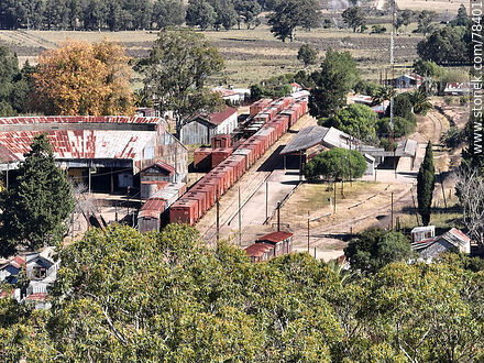 Aerial view of the Nico Perez Train Station - Department of Florida - URUGUAY. Photo #78401