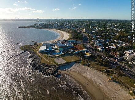 Aerial photo of Punta Gorda Yacht Club. La Mulata and Playa Verde beaches - Department of Montevideo - URUGUAY. Photo #78945