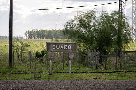 Station sign - Artigas - URUGUAY. Photo #80482