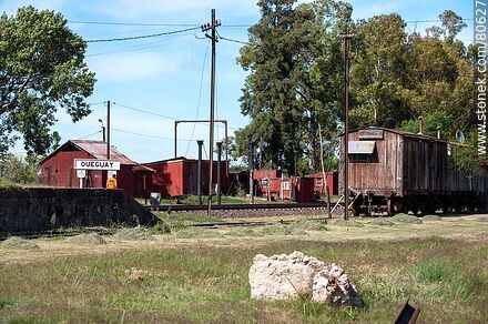 Queguay Train Station - Department of Paysandú - URUGUAY. Photo #80627