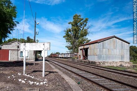 Estación de trenes Queguay - Departamento de Paysandú - URUGUAY. Foto No. 80623