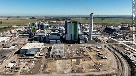 Aerial view of the pulp mill - Durazno - URUGUAY. Photo #81392