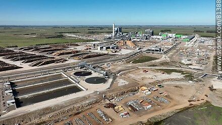 Aerial view of the pulp mill - Durazno - URUGUAY. Photo #81388