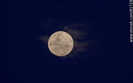 Full moon and cloud cover -  - MORE IMAGES. Photo #81729