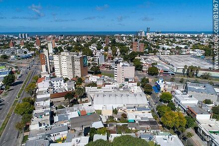 Aerial view of the block between Bvr. B y Ordóñez, Italia Av. and Anzani St. - Department of Montevideo - URUGUAY. Photo #81967