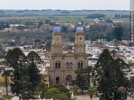 Aerial view of the Florida Cathedral - Department of Florida - URUGUAY. Photo #82437