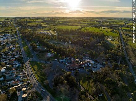 Vista aérea del Parque Rodó, ruta 3 - Departamento de San José - URUGUAY. Foto No. 83258