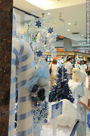 Blue Christmas in Punta Carretas Shopping mall - Department of Montevideo - URUGUAY. Photo #28208