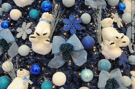 Blue Christmas in Punta Carretas Shopping mall - Department of Montevideo - URUGUAY. Photo #28214