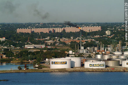Refinery Plant of ANCAP in La Teja. Back Parque Posdas - Department of Montevideo - URUGUAY. Photo #8129