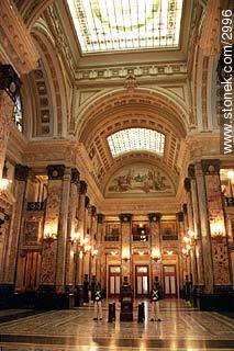 Interior del Palacio Legislativo. - Departamento de Montevideo - URUGUAY. Foto No. 2996