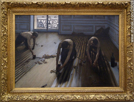 Gustave Caillebotte. Raboteurs de parquet. - Paris - FRANCE. Photo #25669