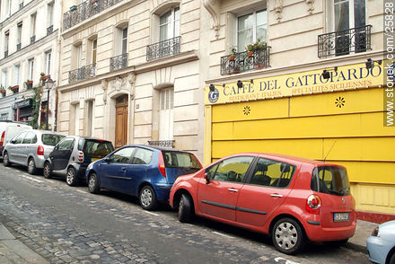 Caffe del Gattopardo en la rue Lepic - París - FRANCIA. Foto No. 25828