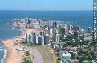 View from north to south - Punta del Este and its near resorts - URUGUAY. Photo #2104