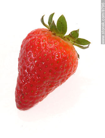 Strawberry on white background  -  - MORE IMAGES. Photo #8796