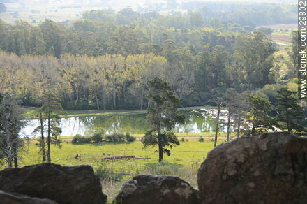 Vista desde el mirador del Parque de Vacaciones - Departamento de Lavalleja - URUGUAY. Foto No. 29802