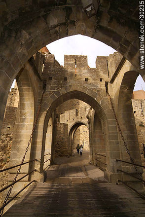 Narbonne gate - Region of Languedoc-Rousillon - FRANCE. Photo #30235