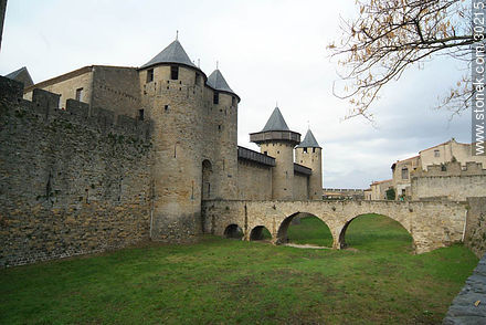 Entrada al castillo condal de la Cité - Región de Languedoc-Rousillon - FRANCIA. Foto No. 30215