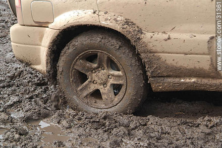 Muddy wheel -  - MORE IMAGES. Photo #31361