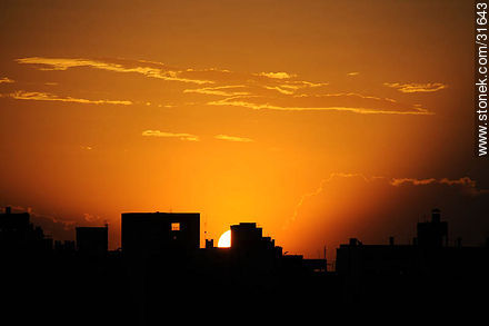 Sunset in Montevideo - Department of Montevideo - URUGUAY. Photo #31643