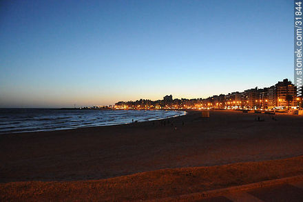 Pocitos Beach in Montevideo - Department of Montevideo - URUGUAY. Photo #31844
