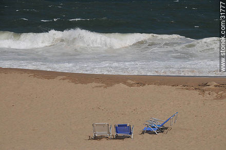 Beach of La Barra resort - Punta del Este and its near resorts - URUGUAY. Photo #31777