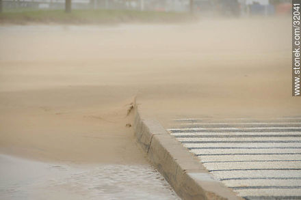 Sand storm in Playa Brava - Punta del Este and its near resorts - URUGUAY. Photo #32041