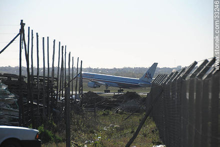 American take off from new airport building location work - Department of Canelones - URUGUAY. Photo #33246