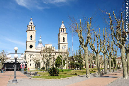 Plaza de los 33 Orientales y la Catedral de San José - Departamento de San José - URUGUAY. Foto No. 34542