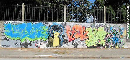 Grafitis Buceo 2010 - Departamento de Montevideo - URUGUAY. Foto No. 34606