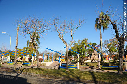Artigas square in Mercedes - Soriano - URUGUAY. Foto No. 34818